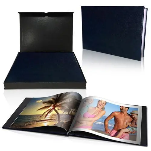 12×16" Premium Leather-Effect Padded Hardcover Photo Book In Presentation Box (Temporarily Unavailable) 1