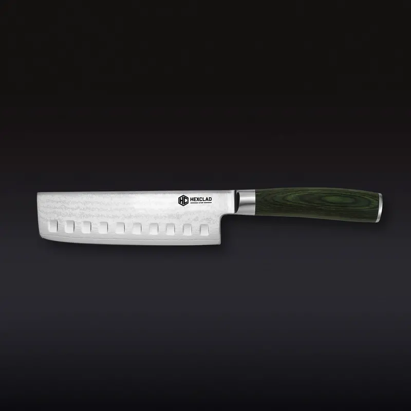16 Cm Japanese Damascus Nakiri Vegetable Knife 1