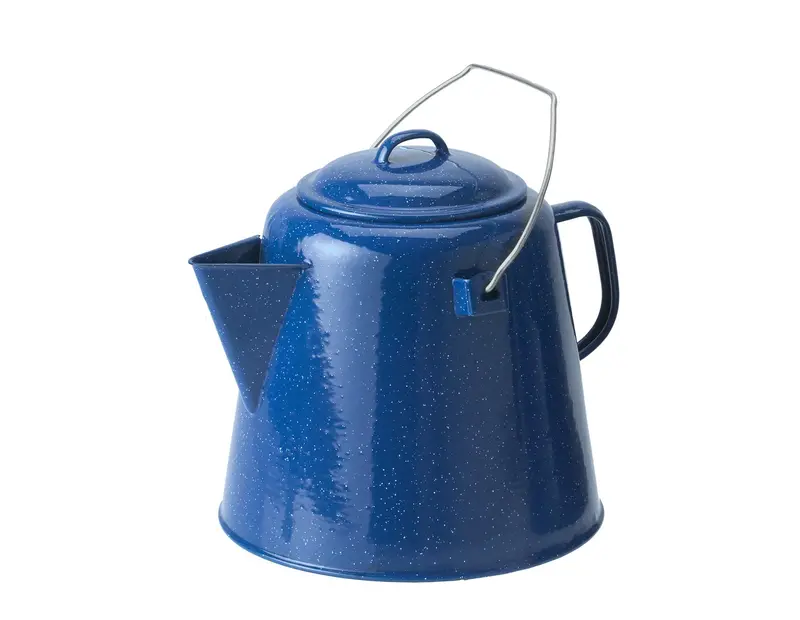 20-Cup Blue Coffee Boiler For Outdoor Use 1