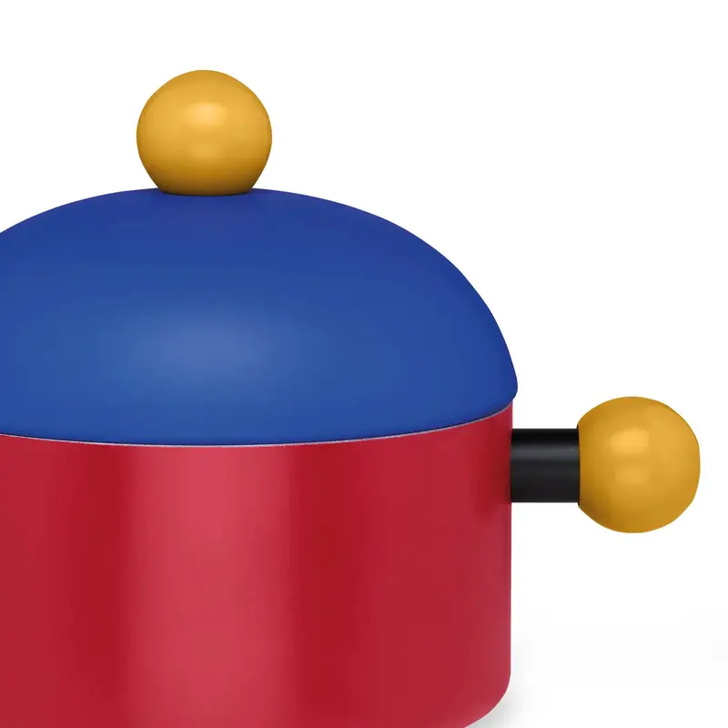 3-Quart Bubble Pan Casserole Dish – 24 Cm Oval With Lid, Vibrant Red/Blue/Yellow Options 1