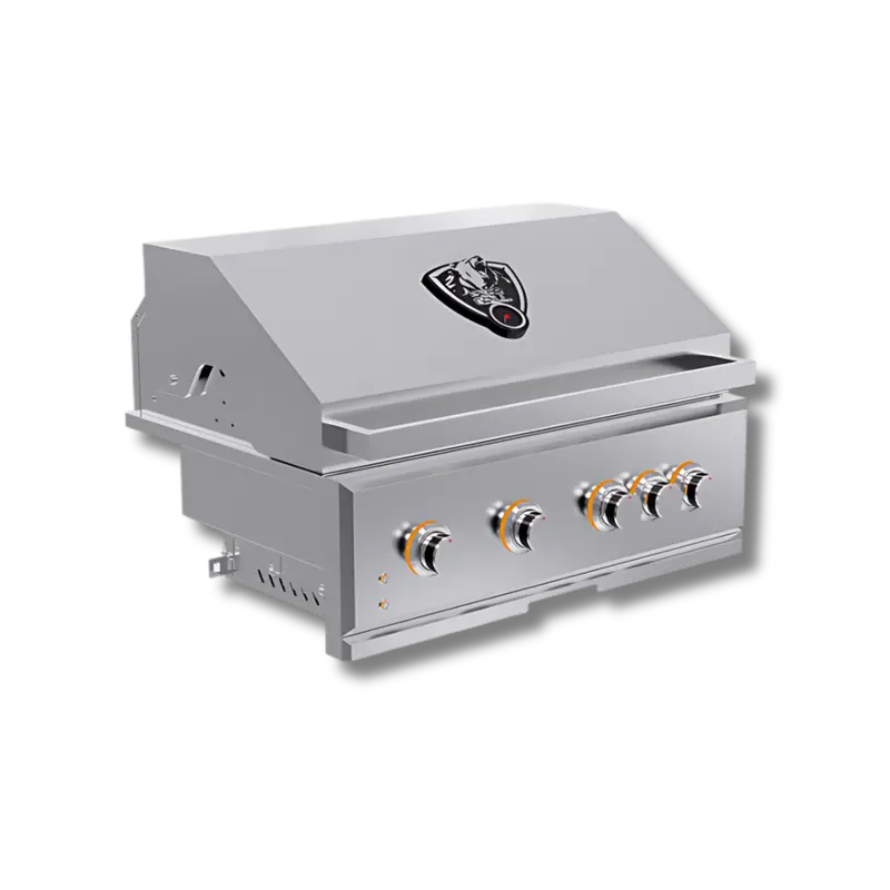 34-Inch 4-Burner Gas Grill With Side Burner And Storage 1