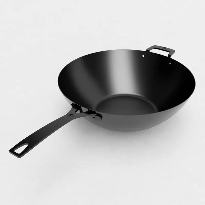 35 Cm Carbon Steel Wok 1
