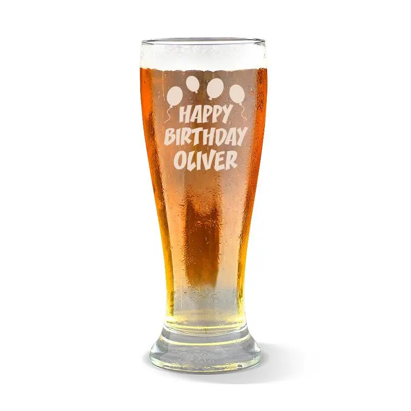 425Ml Premium Birthday Beer Glass – Elegant Finish 1