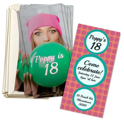 4×8 Inch Double-Sided Invitation Cards – 20-Pack 2