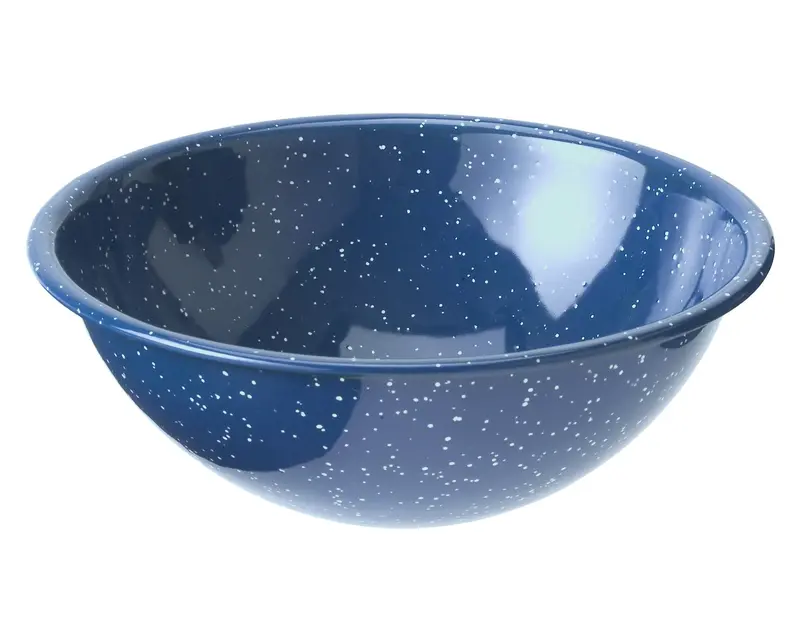 7-Inch Blue Enamelware Mixing Bowl 1