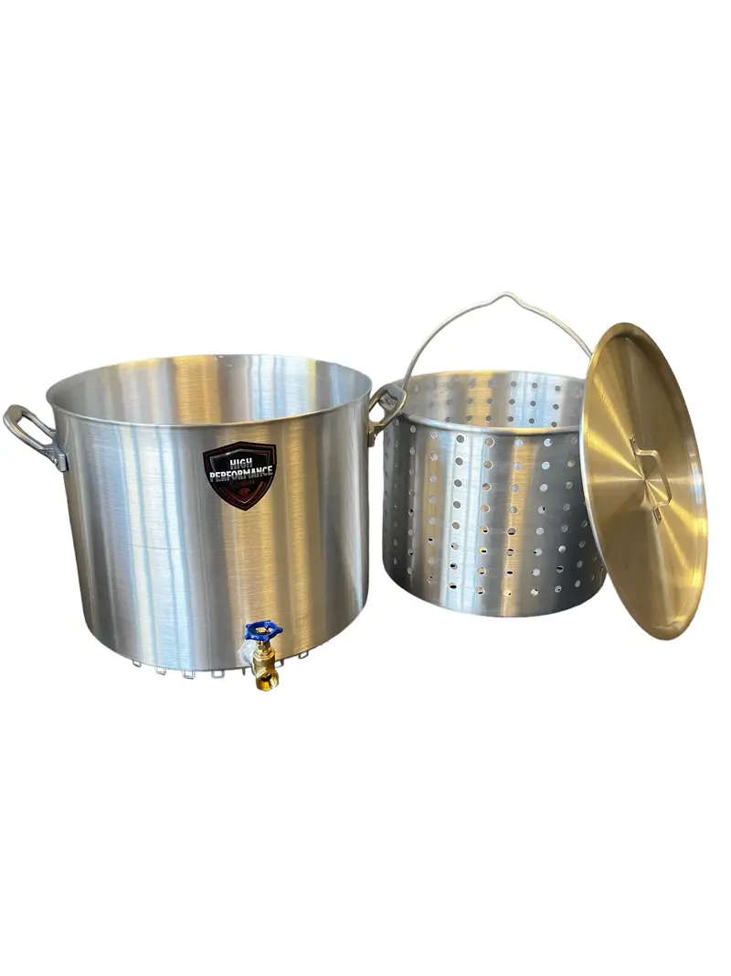 80-Quart Performance-Grade Seafood Boiling Pot – Durable Aluminum Construction 1
