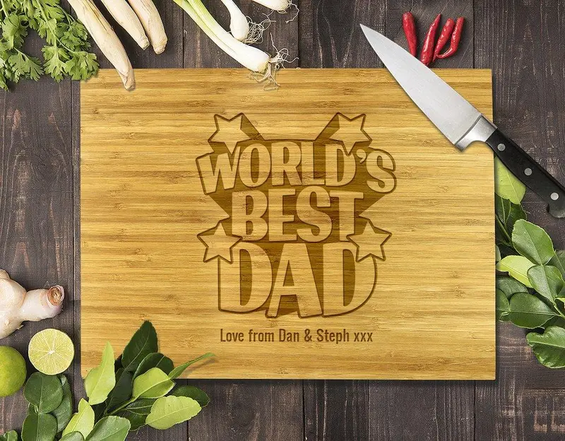 8X11 Inch Bamboo Cutting Board – Dad Kitchen Accessory 1