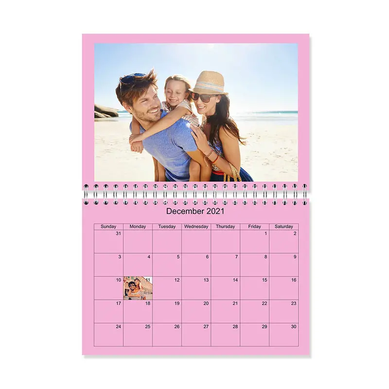 A5 Centre-Stitched Wall Calendar – Monthly Planner Layout 1