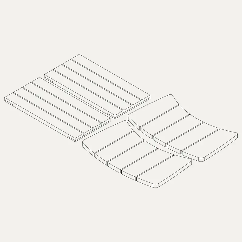 Acacia Wood Replacement Stand For V2 Kamado 1