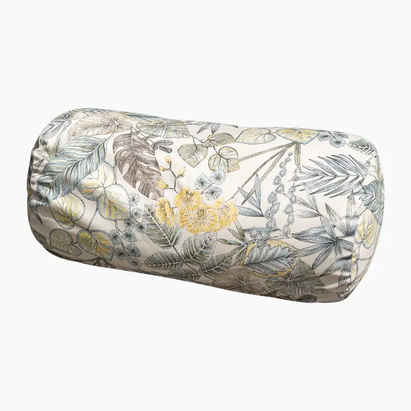 Acrisol Bouquet Neutrals Large Round Floor Bolster Cushion (72Cm × 35Cm) 1