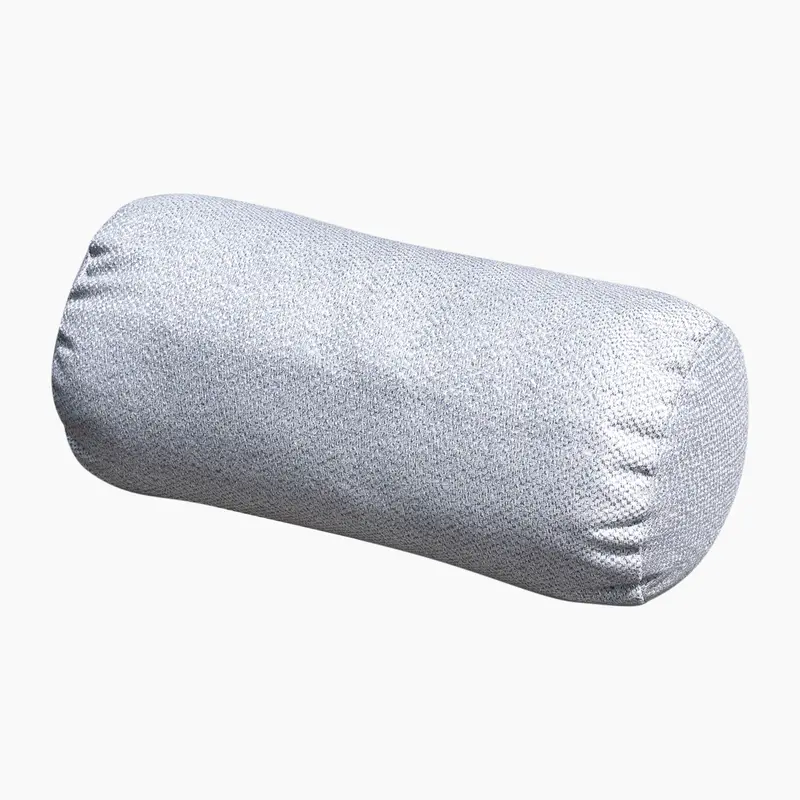 Acrisol Helix Light Grey Large Round Floor Bolster Cushion (72Cm × 35Cm) 1