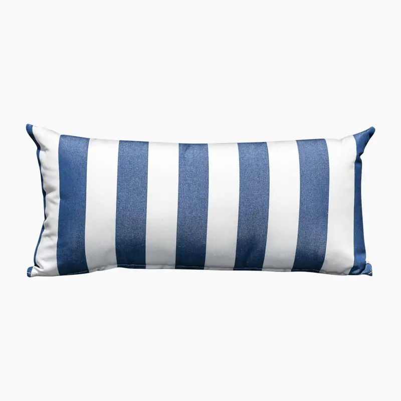 Agora Lines Navy Blue Bolster Scatter Cushion – 60 Cm × 30 Cm 1