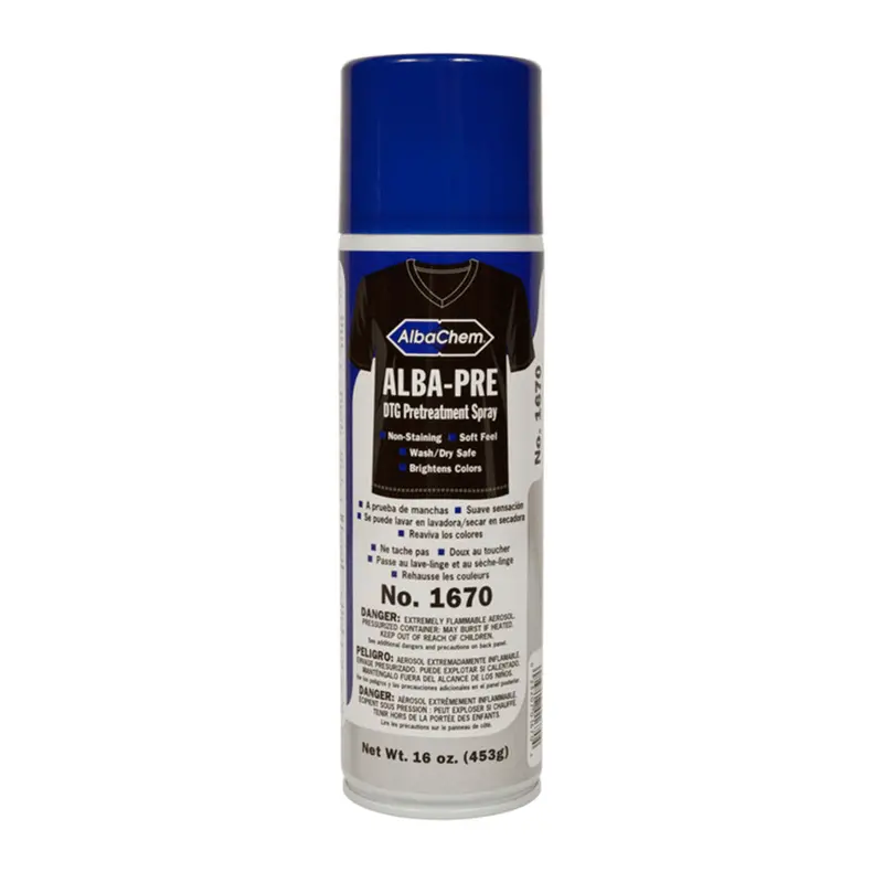Albachem Alba-Pre Dtg Pretreatment Spray For Dark Fabrics 1
