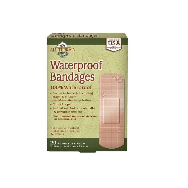 All Terrain Waterproof Adhesive Bandages – Strong Hold, 20-Pack 1