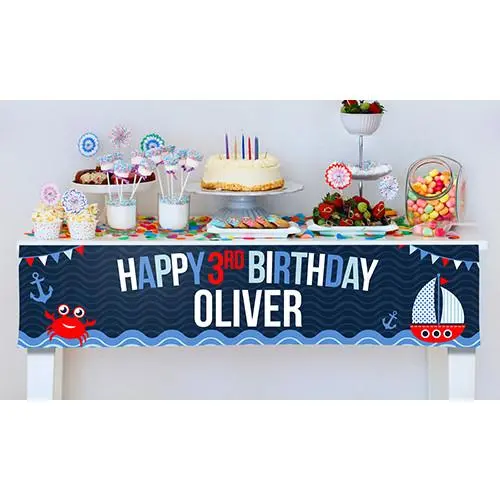 Anchor & Rope Nautical Party Banner – Temporarily Unavailable 1