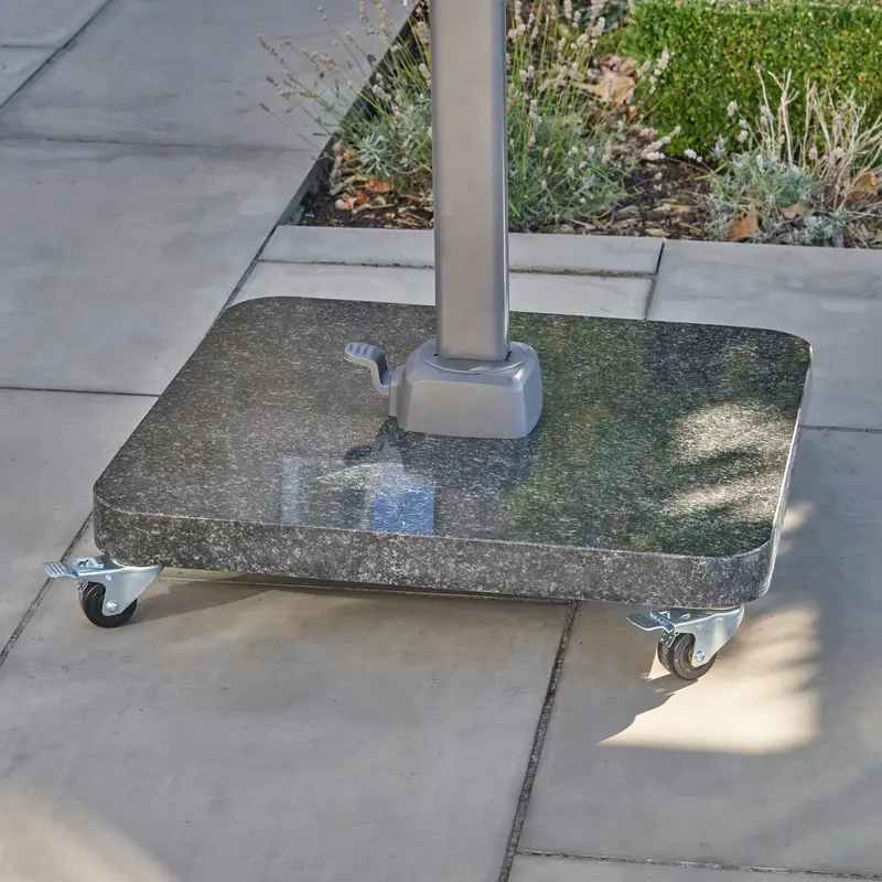 Ancona 90Kg Wheeled Granite Parasol Base 1