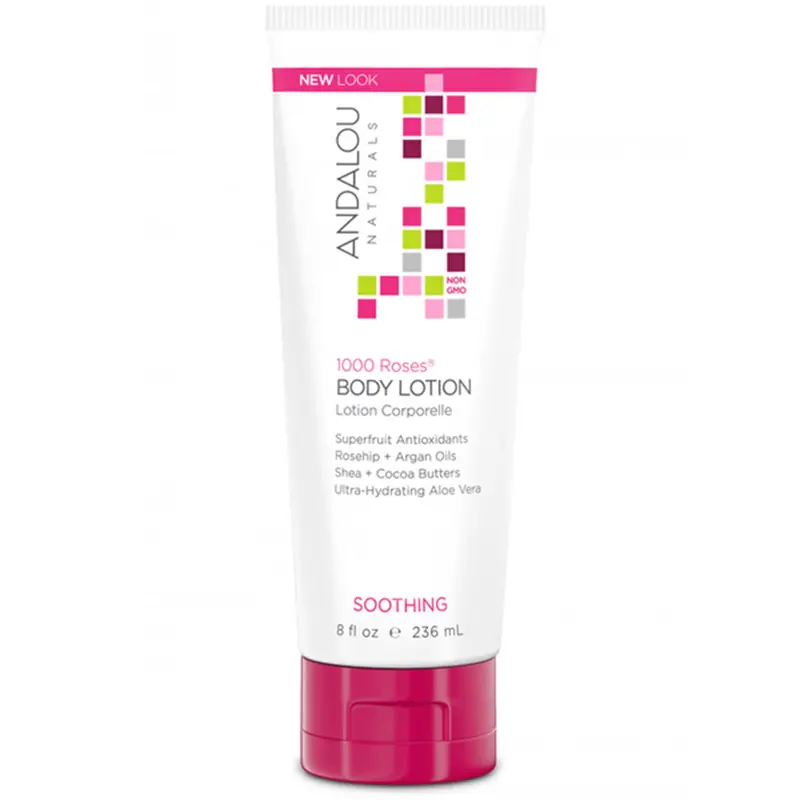 Andalou Naturals 1,000 Roses Soothing Body Lotion – Fragrance-Free Hydration, 236Ml 1