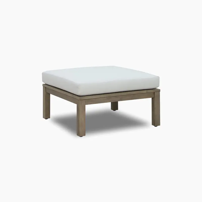 Andora Weathered Brown & Linen Coffee Table And Footstool Set 1