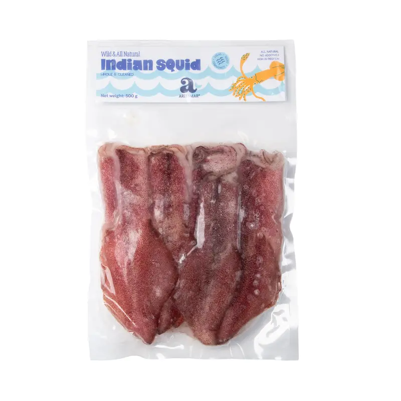 Artesmar Frozen Cleaned Large Indian Squid – 500G 1
