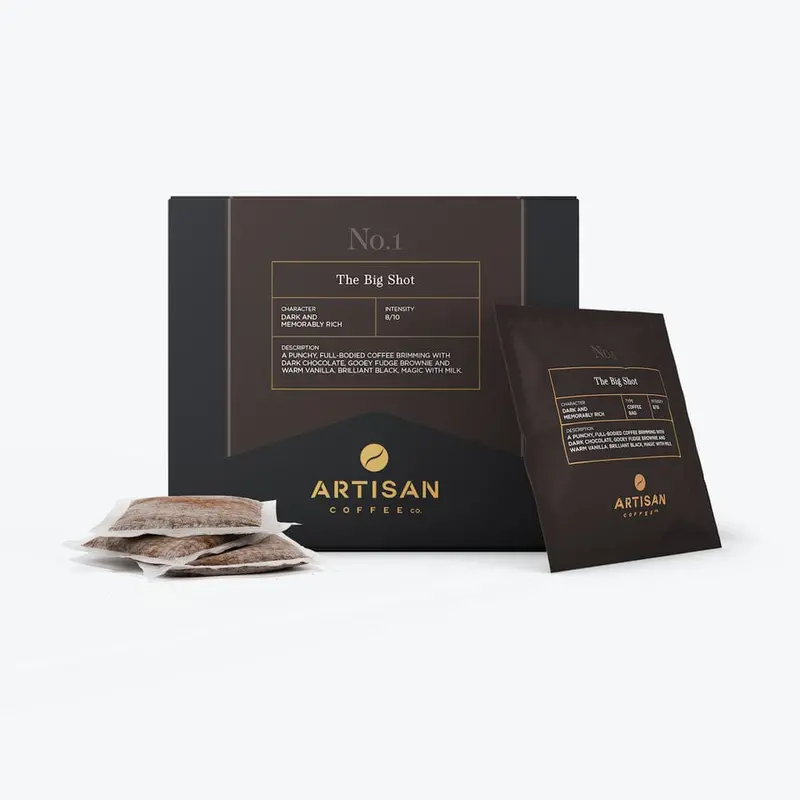 Artisan Coffee The Big Shot – Dark-Roast Coffee Bag (Whole Bean) 1