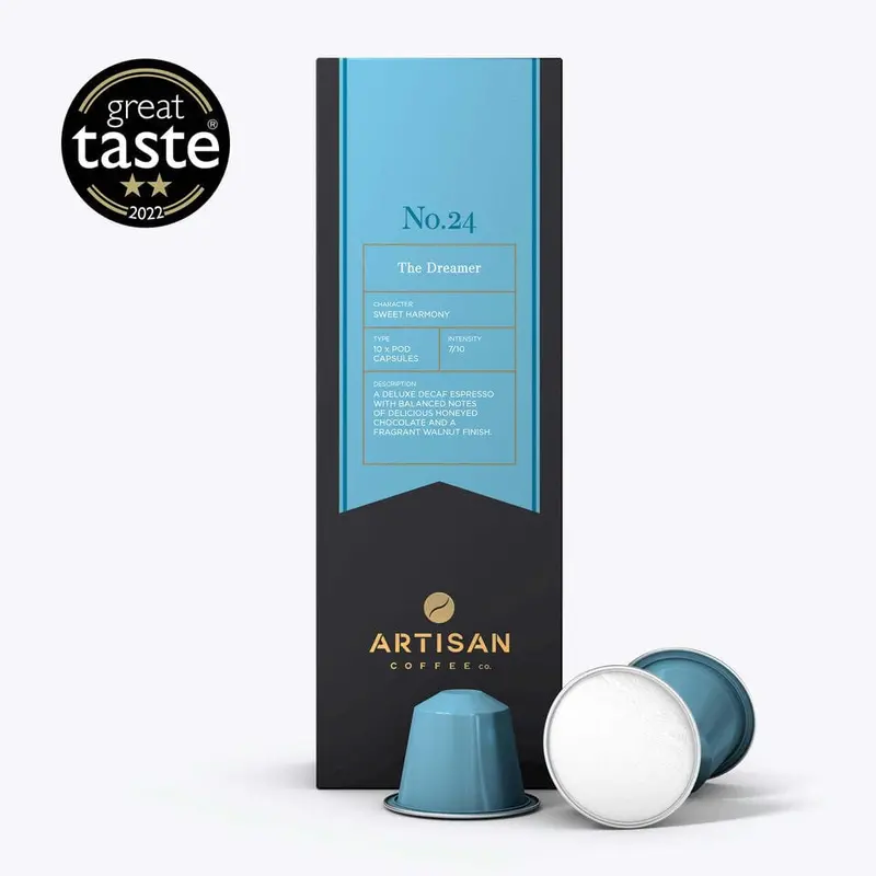 Artisan Coffee The Dreamer – Decaf Nespresso®-Compatible Pods 1