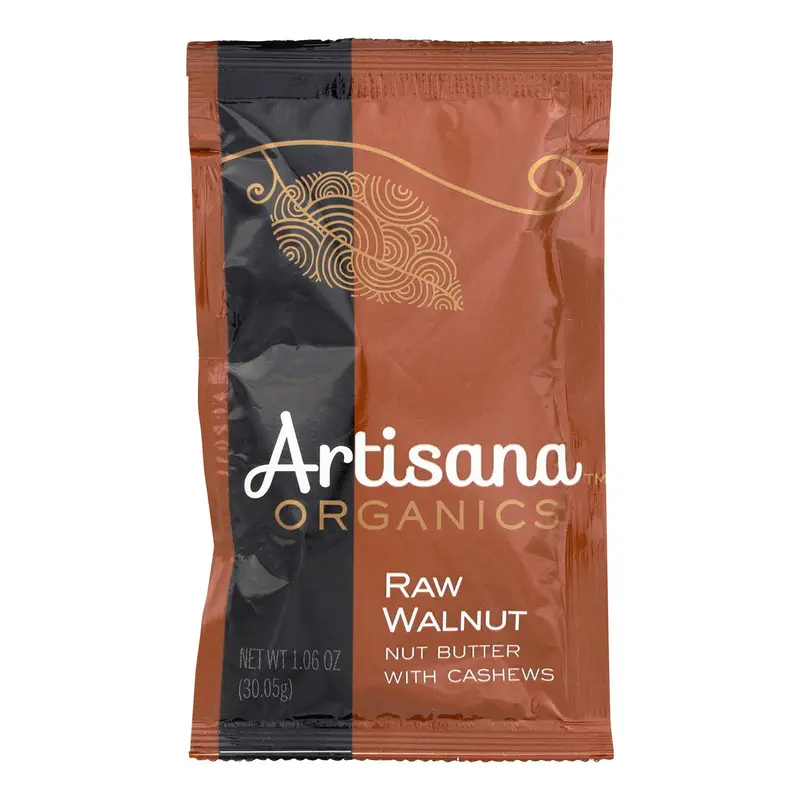 Artisana Raw Walnut-Cashew Butter – Single-Serve Squeeze Pack (30G) 1