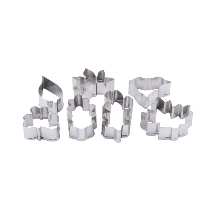 Ateco Leaf Cookie Cutter Set – 7-Piece Stainless Steel Pastry Tools 1