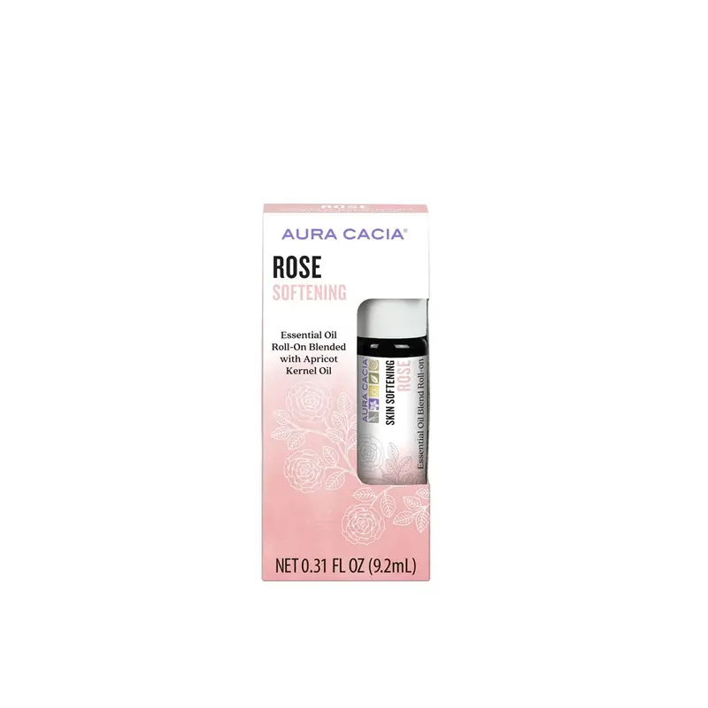 Aura Cacia Rose Roll-On Oil – Softening & Soothing, 9.2Ml Travel-Friendly 1