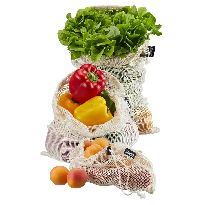 Aware Reusable Produce Net Bags – 3-Pack Eco-Friendly Set (Model #12717) 1