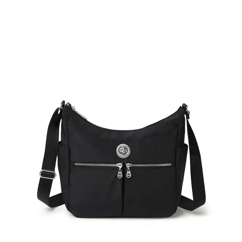 Baggallini Bristol Rfid-Blocking Hobo Crossbody – Sleek Black 1