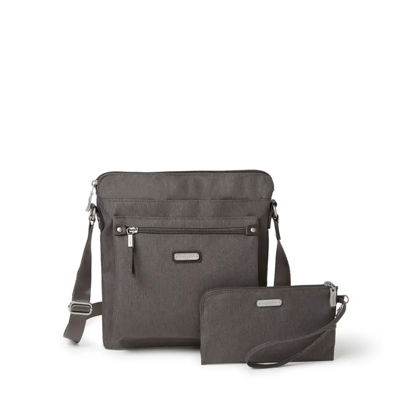 Baggallini Go Bagg Crossbody Bag With Wristlet – Dark Umber 1