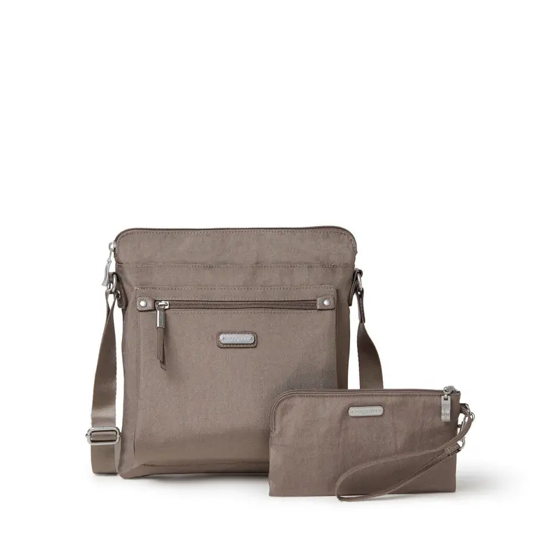 Baggallini Go Bagg With Detachable Wristlet In Portobello Shimmer 1