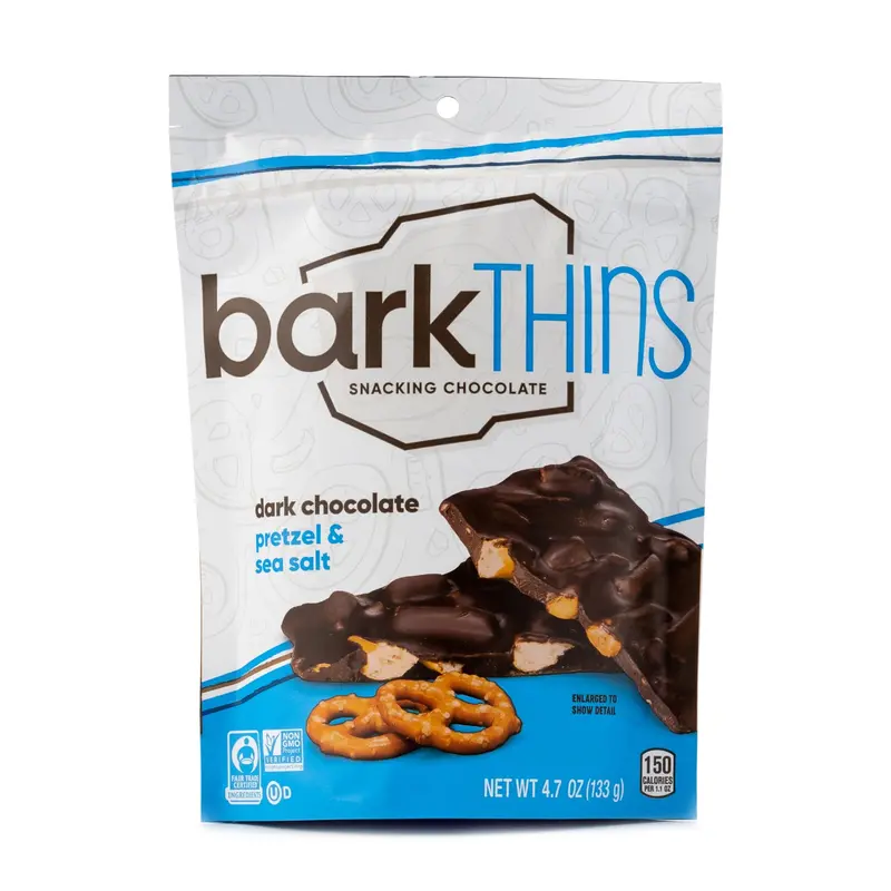 Bark Thins Dark Chocolate Pretzel Bars With Sea Salt – 133G Salty-Sweet Snack 1