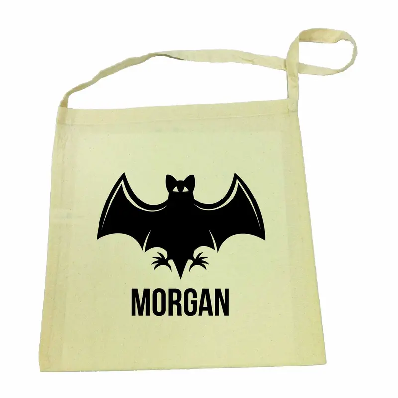 Bat-Print Calico Tote Bag – Halloween Collection 1