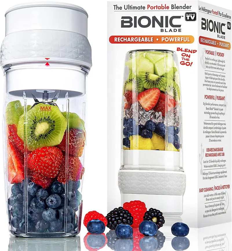 Bionic Blade Portable Blender – 18,000 Rpm Usb-Rechargeable Personal Mixer In Multiple Colors 1