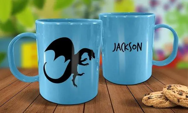 Blue Dragon Plastic Mug 1