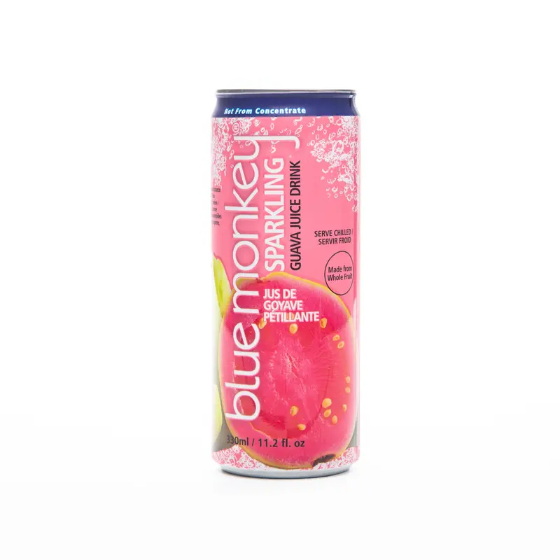 Blue Monkey Sparkling Guava Juice – 330Ml Effervescent Tropical Drink 1