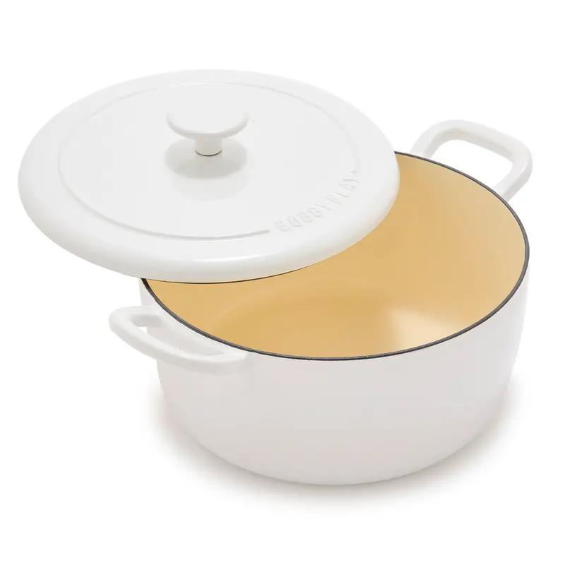 Bobby Flay By Greenpan Ivory Enameled Cast Iron 5.5-Quart Dutch Oven 1