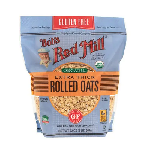 Bob'S Red Mill Gluten-Free Organic Thick Rolled Oats – 907G Heart-Healthy Breakfast 1