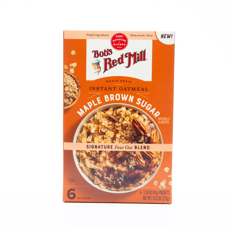 Bob'S Red Mill Maple Brown Sugar Instant Oatmeal – 6 X 45G 1
