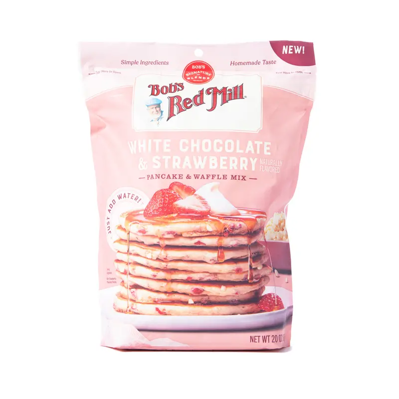 Bob'S Red Mill White Chocolate & Strawberry Pancake & Waffle Mix – 567G 1