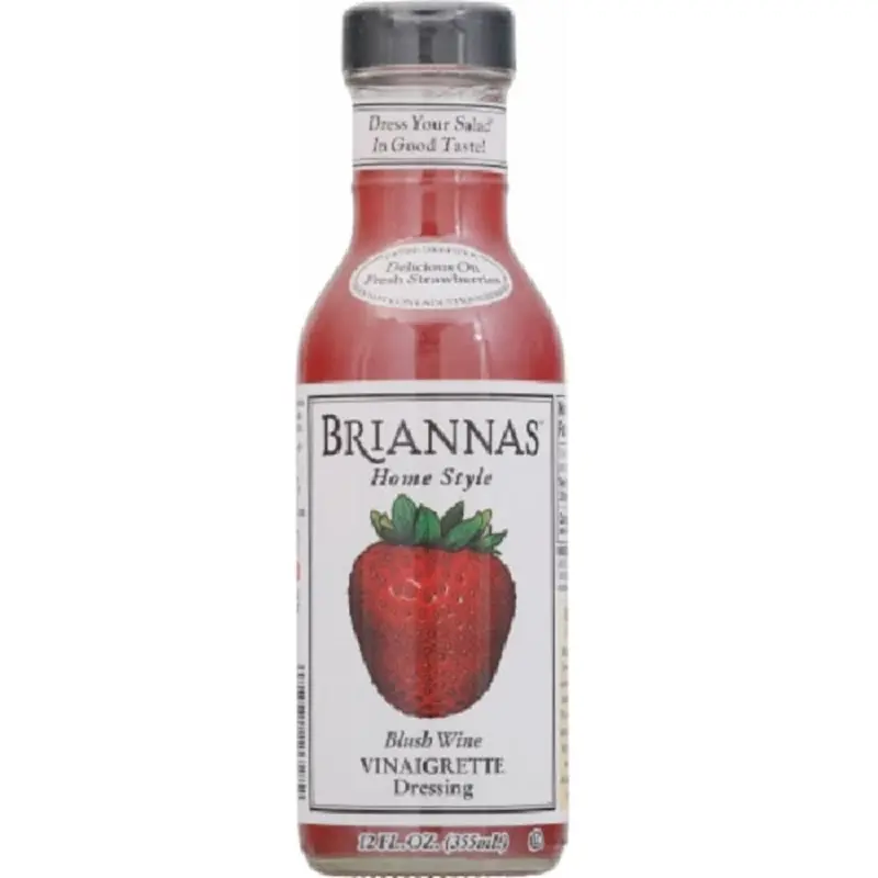 Brianna'S Blush Wine Vinaigrette | Premium Red Wine Vinegar Dressing | 355Ml Bottle 1