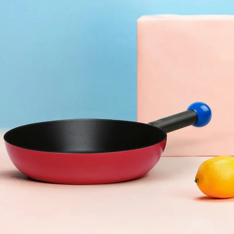 Bubble Pan 9.5-Inch Fry Pan – Colorful Nonstick Skillet In Red Or Blue 1