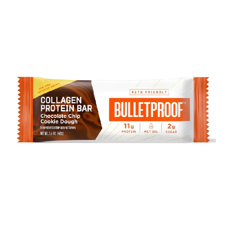 Bulletproof Collagen Protein Bar – Chocolate Chip Cookie Dough (40G) 1