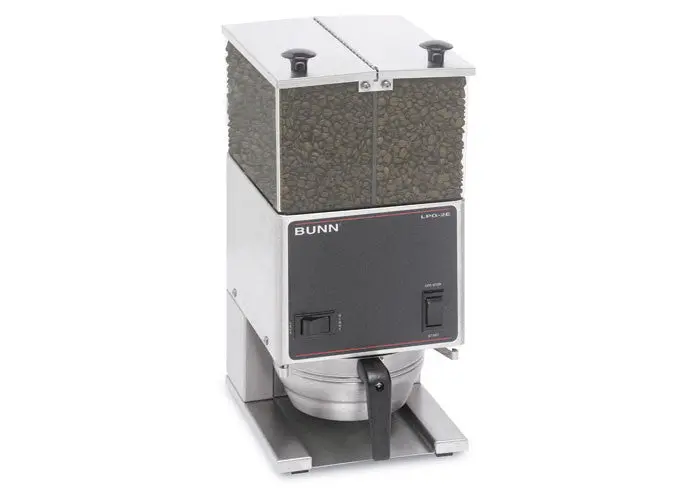 Bunn Lpg-2E Low-Profile Dual-Hopper Grinder – Stainless Steel, Fine Grind (13-Second Setting) 1