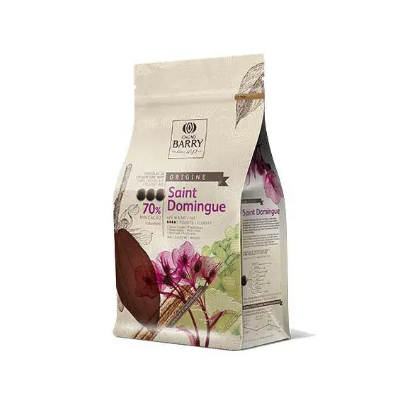 Cacao Barry Saint-Domingue 70% Dark Chocolate Couverture – Rare Origin, 1 Kg Block 1