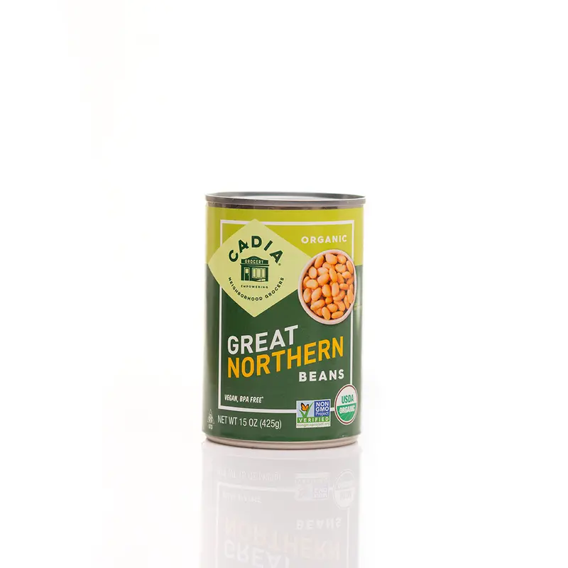 Cadia Organic Great Northern Beans – Ready-To-Use (425G) 1