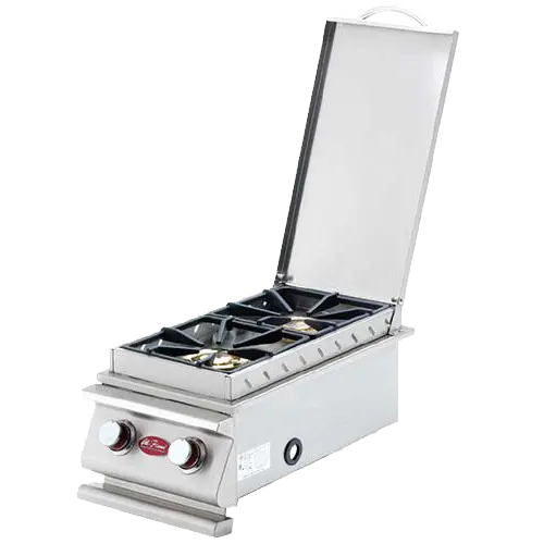 Cal Flame Deluxe Double Side Burner – Dual Independent Propane Burners 1