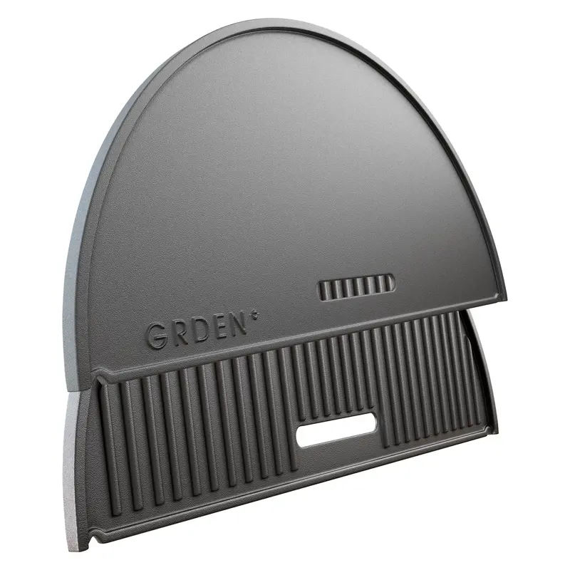 Cast Iron Half-Moon Reversible Griddle 1