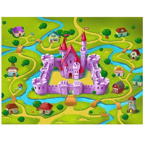 Castle Kingdom Play Mat For Imaginative Play 1